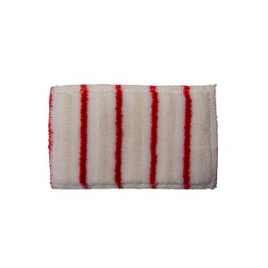 HAND PAD BRUSH microfibre double-face blanc/rouge 16.5x10CM l'unité