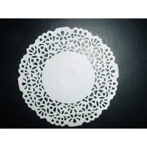 DENTELLE ronde blanche diamètre 12CM x250