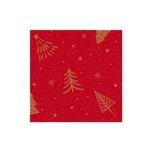 SERVIETTE DUNISOFT BIO Shimmer Trees 40x40CM 60 x6 paquets soit 360