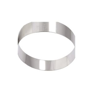 CERCLE A MOUSSE inox hauteur 4.5CM diamètre 22CM