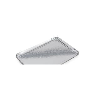 PLATEAU EN CARTON argent une face qualité extra forte 42x28CM x25