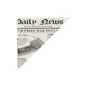 CORNET A FRITES en papier ingraissable imprimé journal 250x108MM x1000