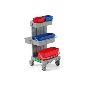 CHARIOT DE MENAGE ALPHA MINI 21106 complet roues 125MM