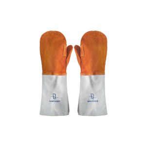 MOUFLE de protection thermique en croute de cuir 20x40CM la paire