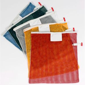 FILET DE LAVAGE DU LINGE grande maille à barette souple rouge 60x90CM