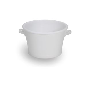 BAC ROND ALIMENTAIRE blanc PEHD 55CM 50L