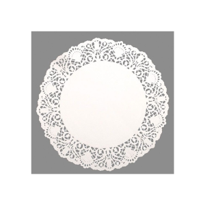 DENTELLE ronde blanche diamètre 15CM x250