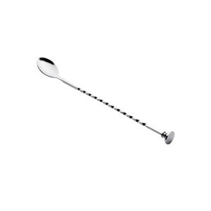 CUILLERE A COCKTAIL torsandée en acier inoxydable 27.5CM