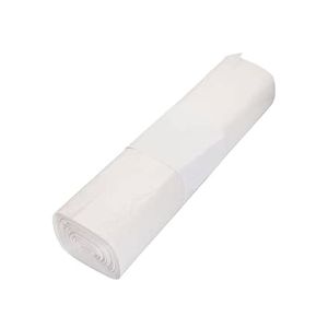 SAC POUBELLE A SOUFFLETS PEBD blanc 110L 60µ 0,7x1,075M 20 x 10 rouleaux